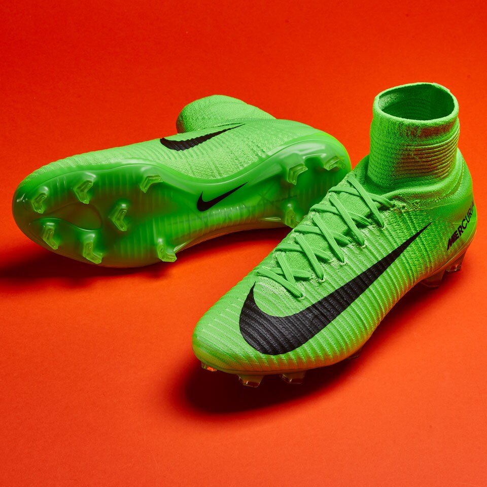 Botas futbol- Mercurial Superfly V FG - Verde eléctrico/Negro/Verde fantasma Pro:Direct