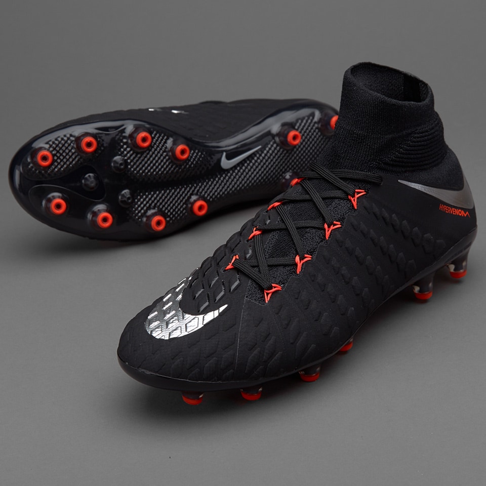 Nike Hypervenom Phantom III DF AG Pro - Mens Boots - Artificial Grass - Silver/Anthracite | Pro:Direct Soccer
