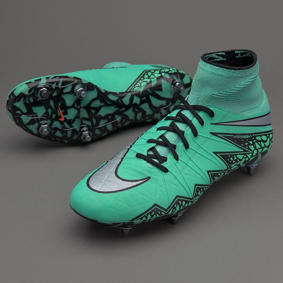 Virus Desprecio Mansedumbre Botas de futbol-Nike Hypervenom Phantom II SG - Verde/Plateado | Pro:Direct  Soccer