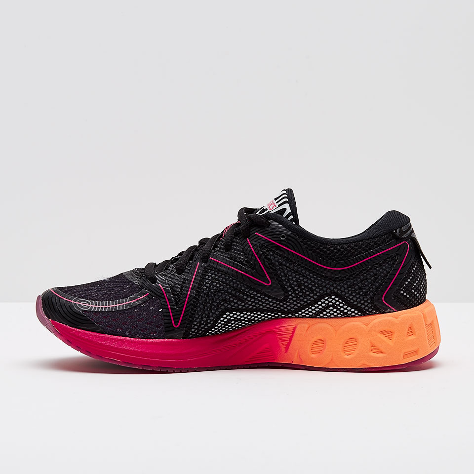 Asics Womens Gel-Noosa FF Black/Hot Orange/Pink Peacock Womens