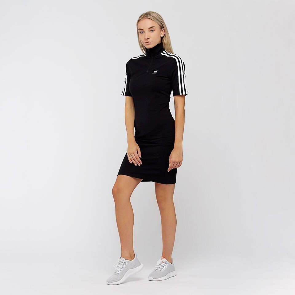 Womens Clothing - adidas Originals Womens 3Stripe Dress - Black - BR4448