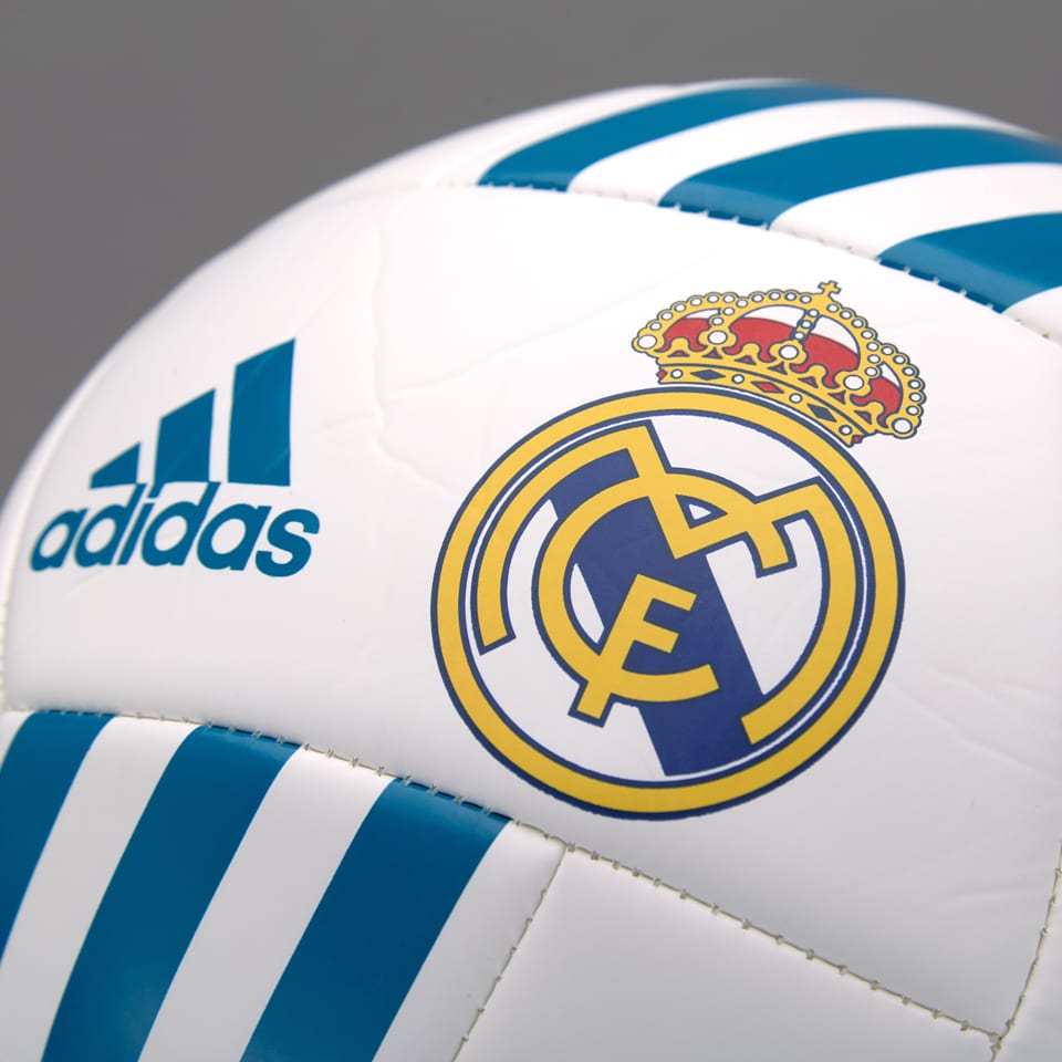 Balones partido-Balonesde equipos-Balón Real Madrid 17/18 Madrid - Blanco/Vivid Teal/Plateado Pro:Direct