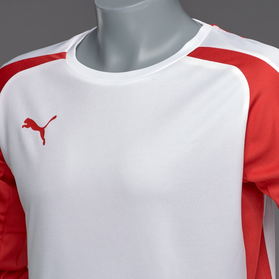 Puma Speed Longsleeved Shirt - Boys Clothing - Jerseys - Puma Red/White