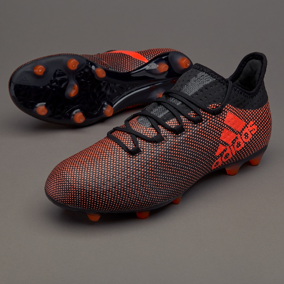 Botas de fúbol-adidas X 17.2 FG Core/Rojo Solar | Pro:Direct Soccer