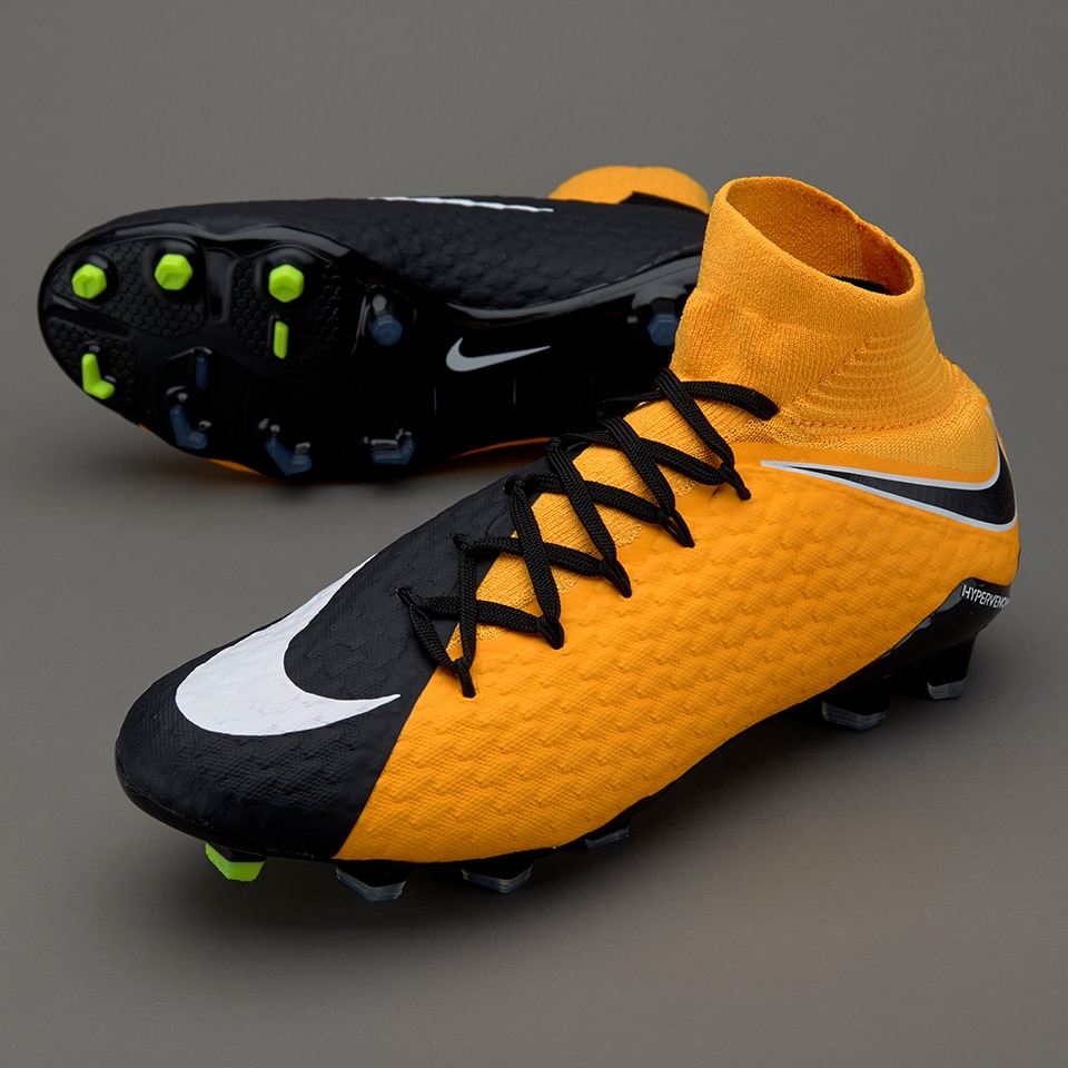 Expresamente Intacto Pino Botas de futbol-Nike Hypervenom Phatal III DF FG - Naranja/Blanco/Volt |  Pro:Direct Soccer