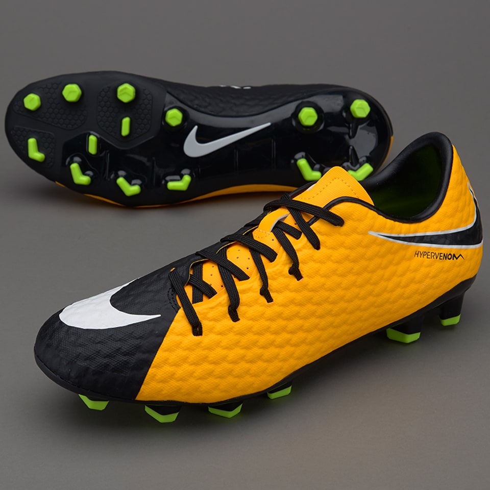 Botas futbol-Nike Hypervenom Phelon III FG - Naranja/Blanco/Volt Pro:Direct Soccer