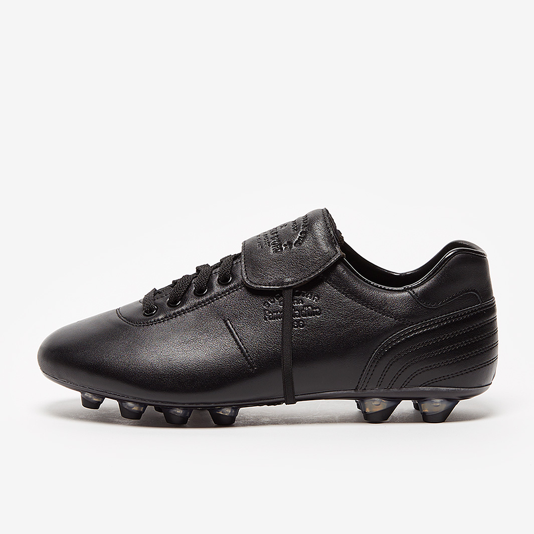 Chaussures de football Pantofola d'Oro Laurel LC - Noir - Cuir de kangourou - Pelouse (FG