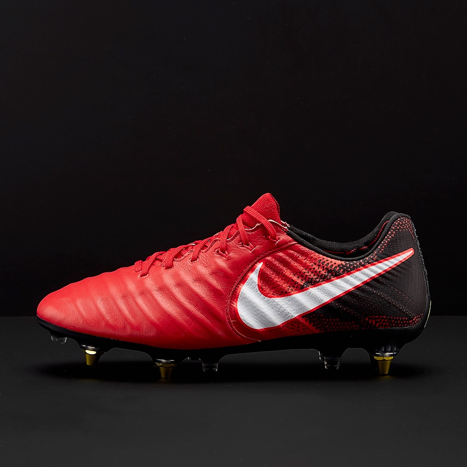 red nike tiempo boots
