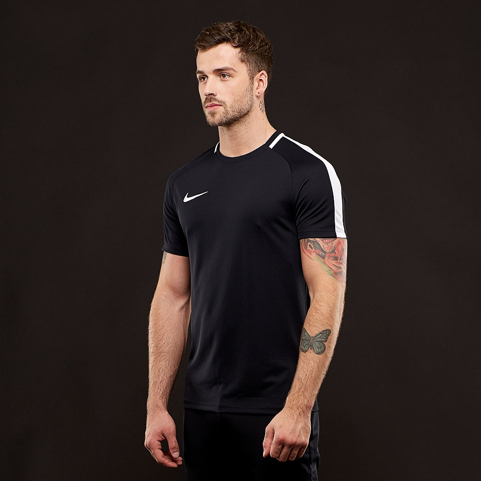 Dry Academy SS Top Mens Clothing - Jerseys Black/White