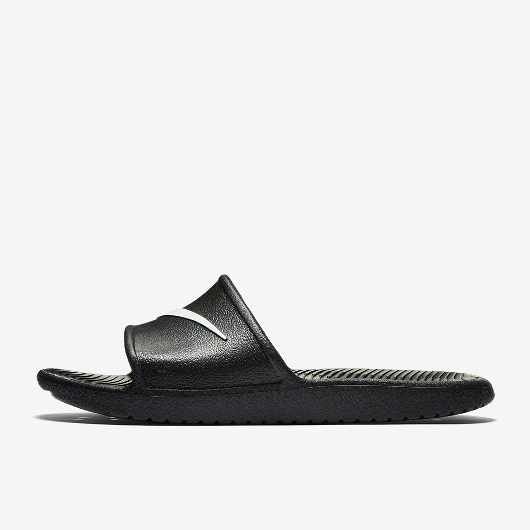 Nike Kawa Shower Slides Black/White Mens Shoes