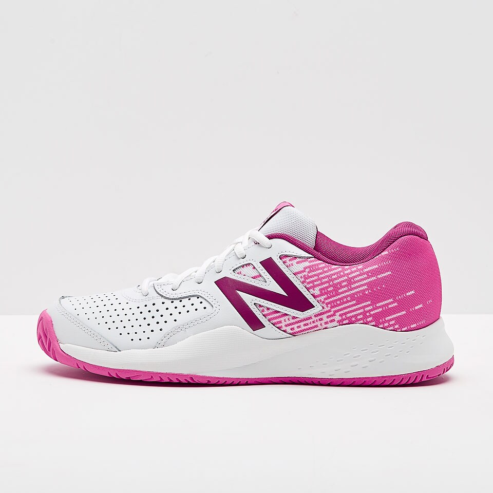 New Balance 696 V3 Whitepink Womens Shoes All Court 3496