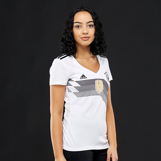 adidas Germany 2018 Home Womens Shirt - White/Black image 2 |