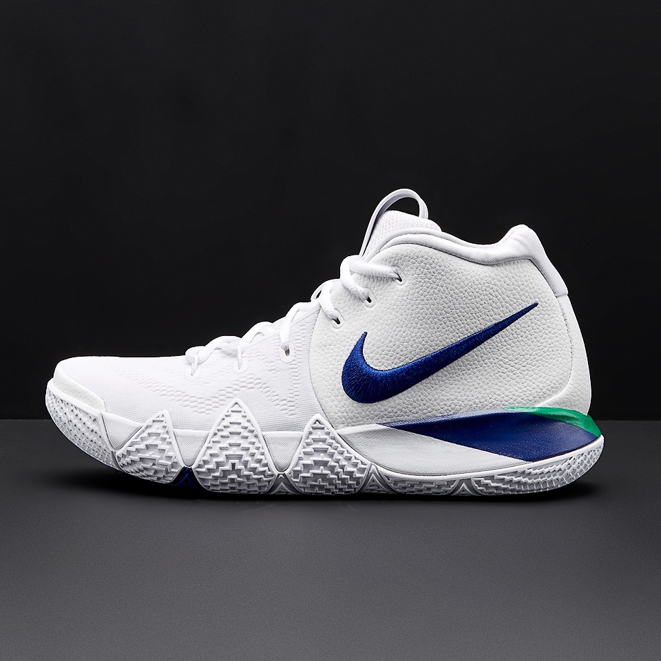 Kyrie 4 white green clearance blue