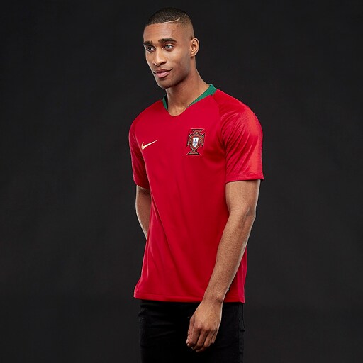 Nike Portugal 2018 Stadium Home SS Jersey - Gym Red image 2 |
