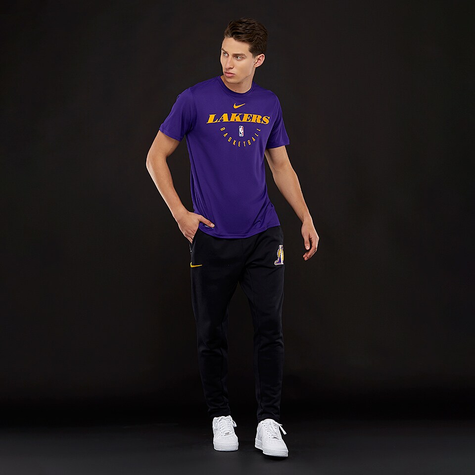 Nike Men's Los Angeles Lakers Nba Dry Practice T-shirt, Purple, ModeSens