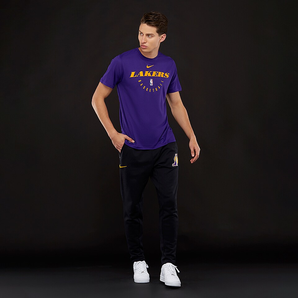 Nike Basketball Los Angeles Lakers Dri-FIT practice tshirt in purple