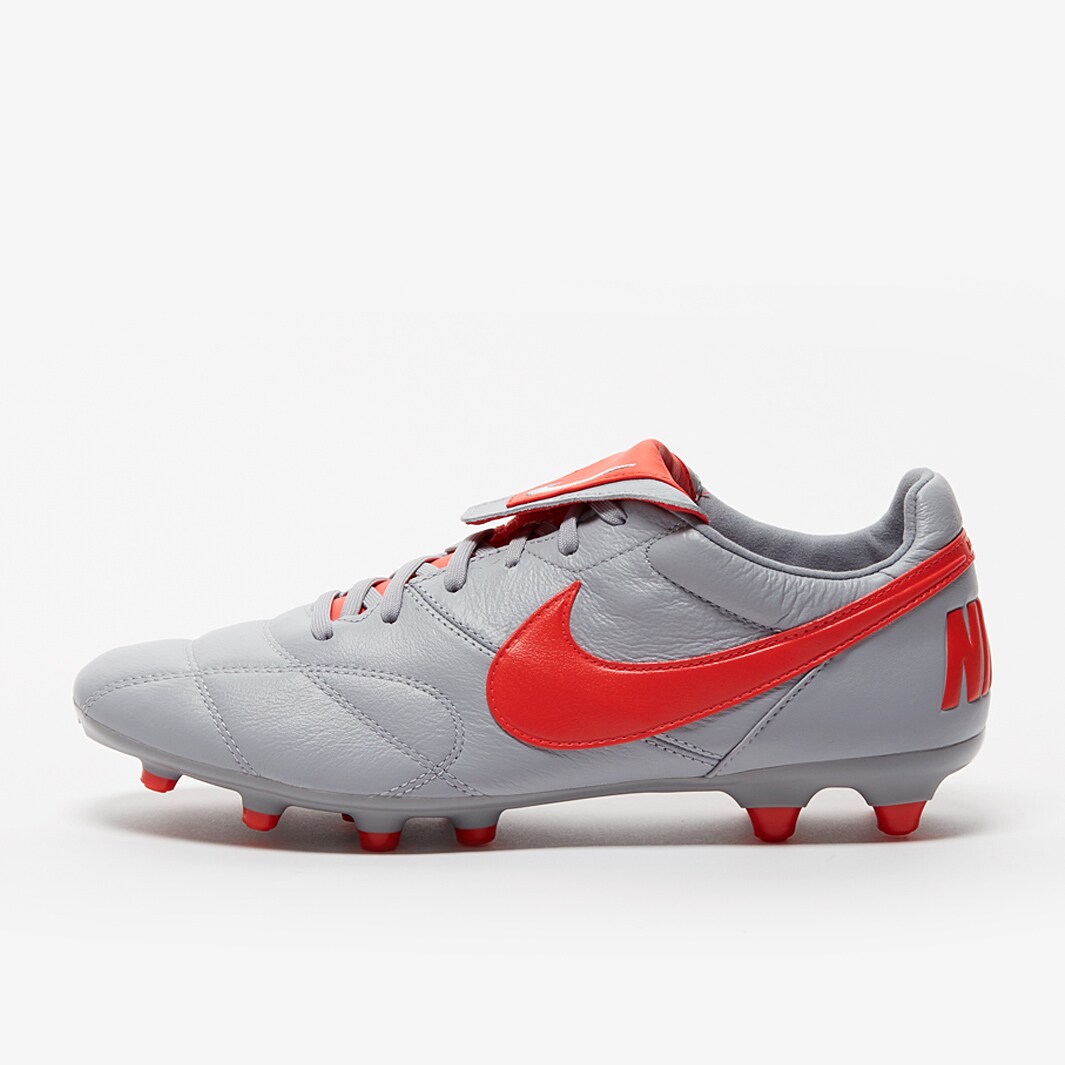 botas de fútbol - Nike Premier II - Gris Lobo/Crimson/Gris Lobo | Pro: Direct Soccer