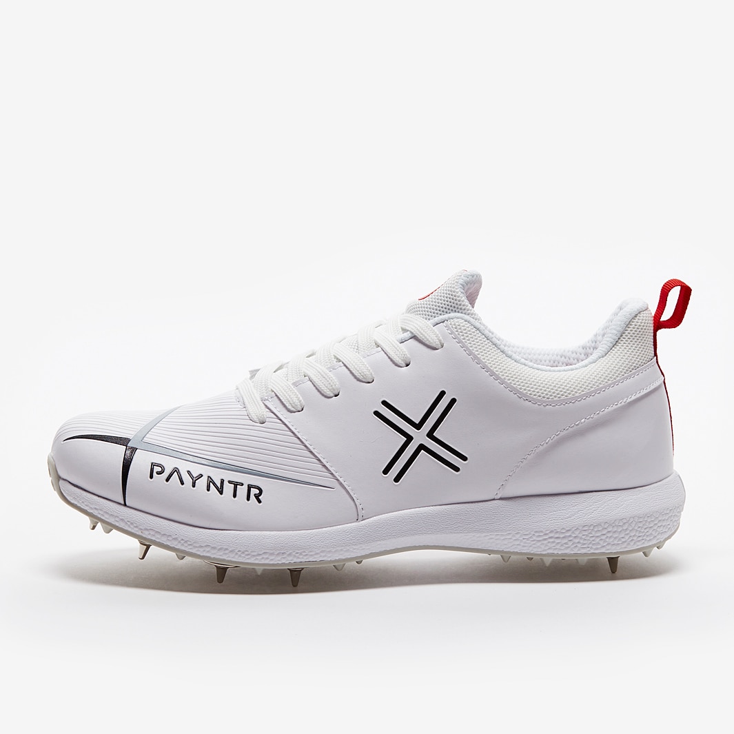 Payntr V Junior Cricket Spike White Boys Shoes