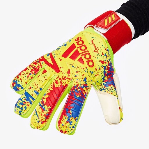 adidas Classic Pro Mens GK Gloves Negative Cut Solar Yellow