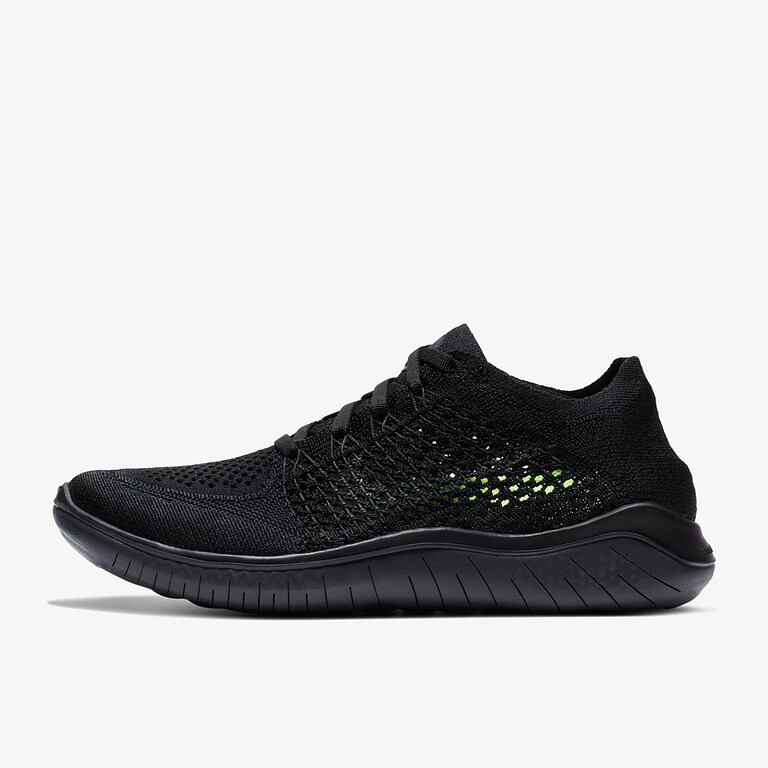 Nike Womens Free Rn Flyknit 2018 Black/Anthracite Womens Shoes