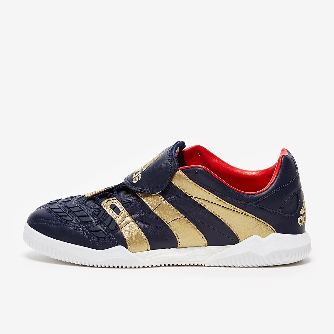 adidas Predator Accelerator TR x Zidane Collegiate Navy Gold Rot StraBe Herren FuBballschuhe Pro Direct Soccer