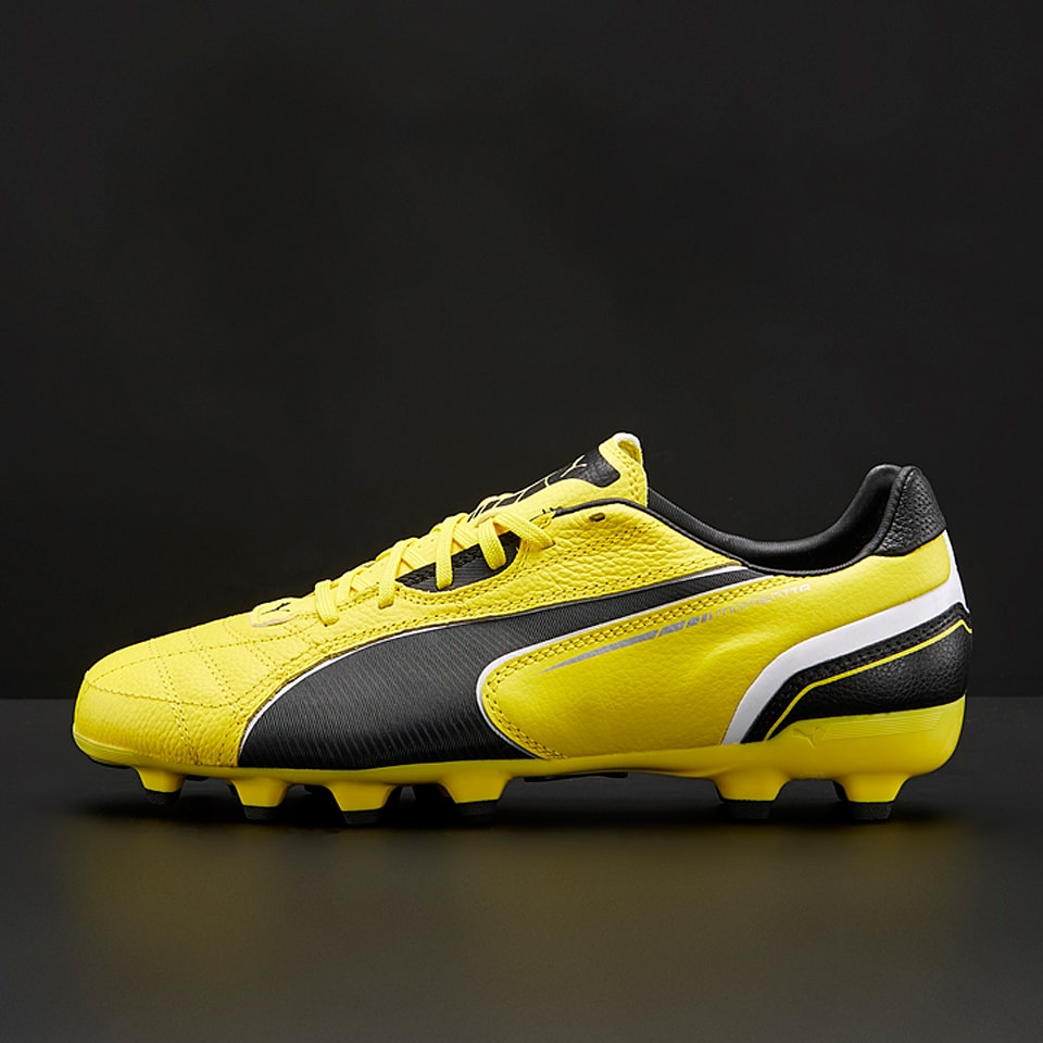 Tesoro sólido Clip mariposa Botas de fútbol - Puma Momentta MG - Amarillo/Negro | Pro:Direct Soccer