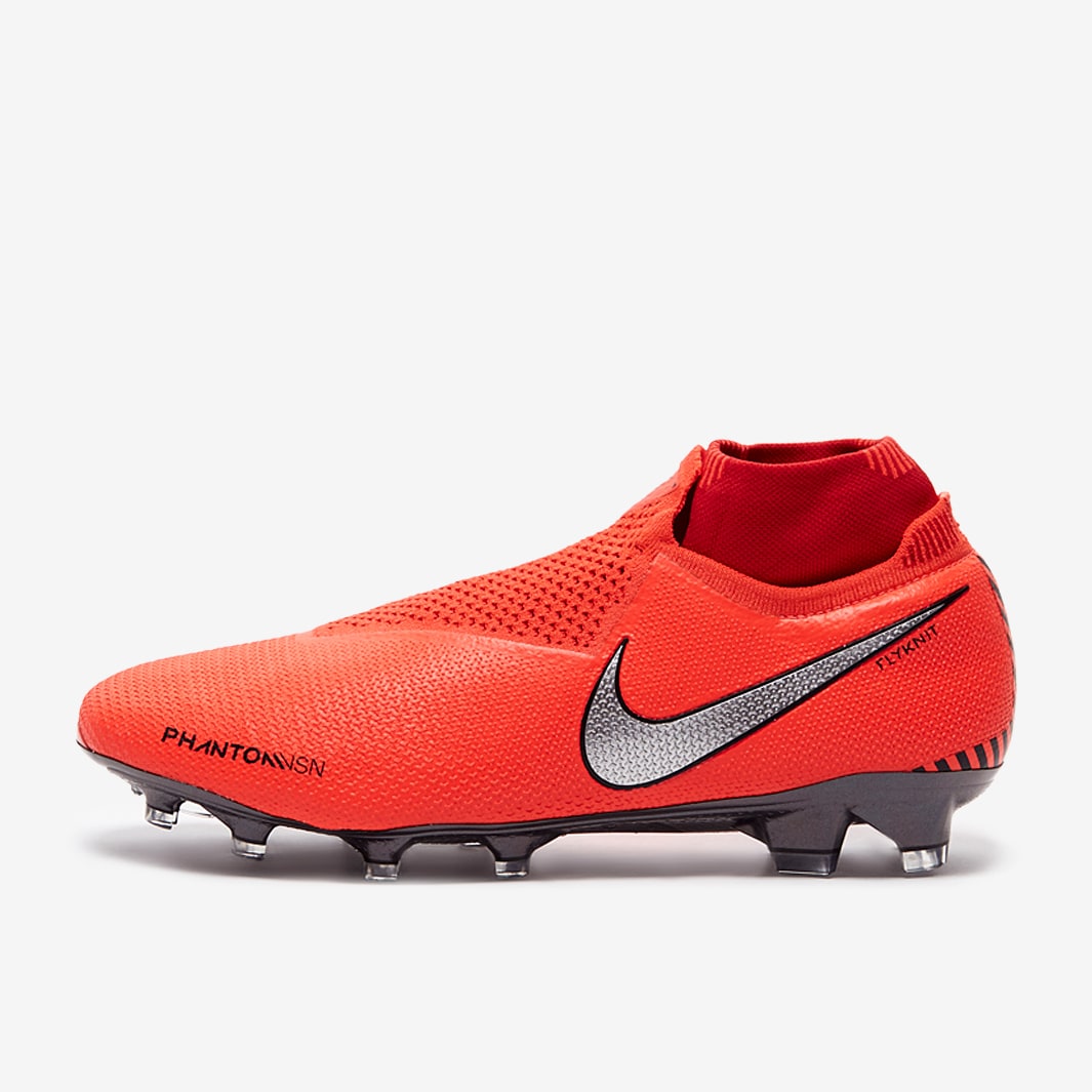 Botas de fútbol - Nike Phantom VSN Elite DF FG Crimson/Plateado | Soccer