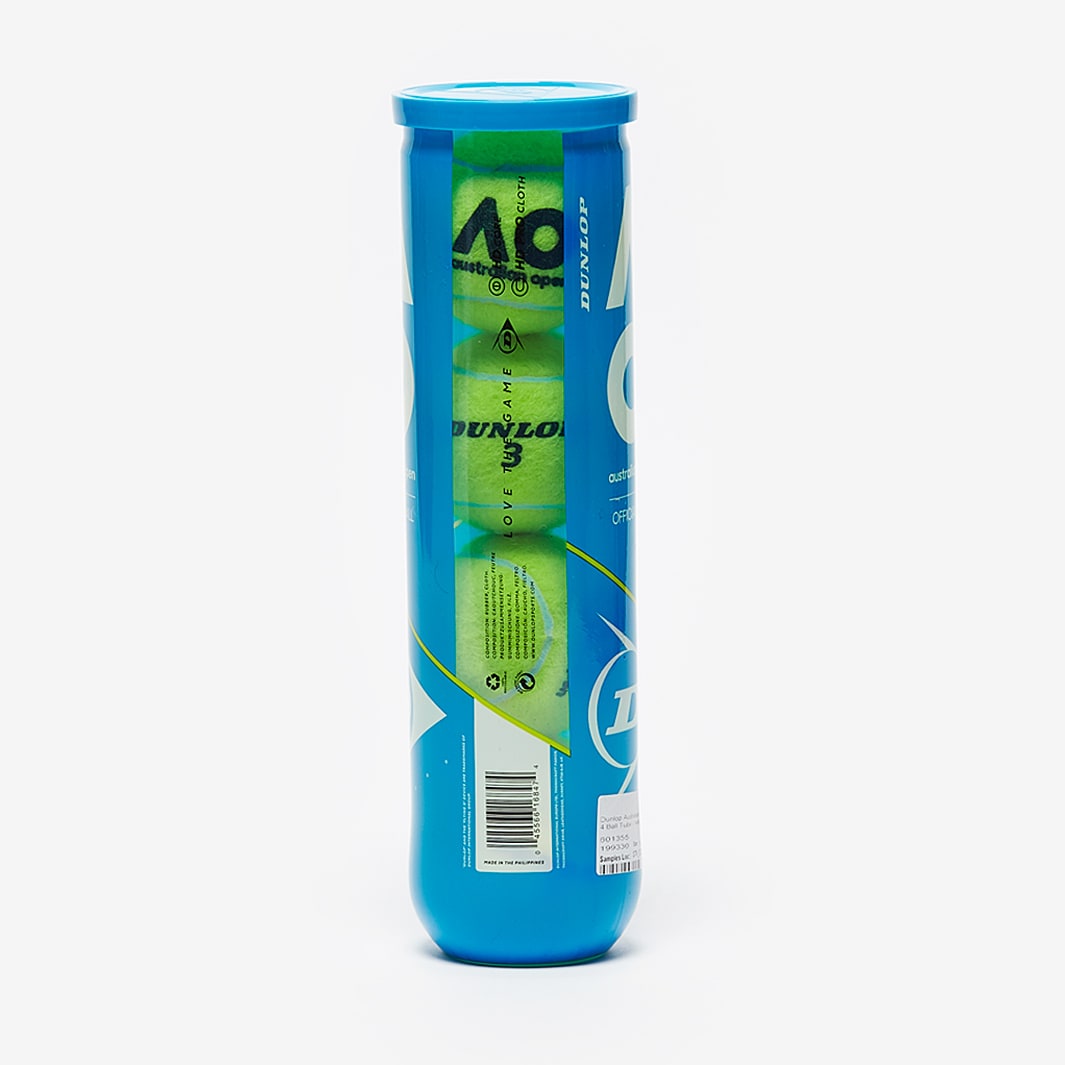 Dunlop Australian Open Tennis Balls (4 Ball Tube)