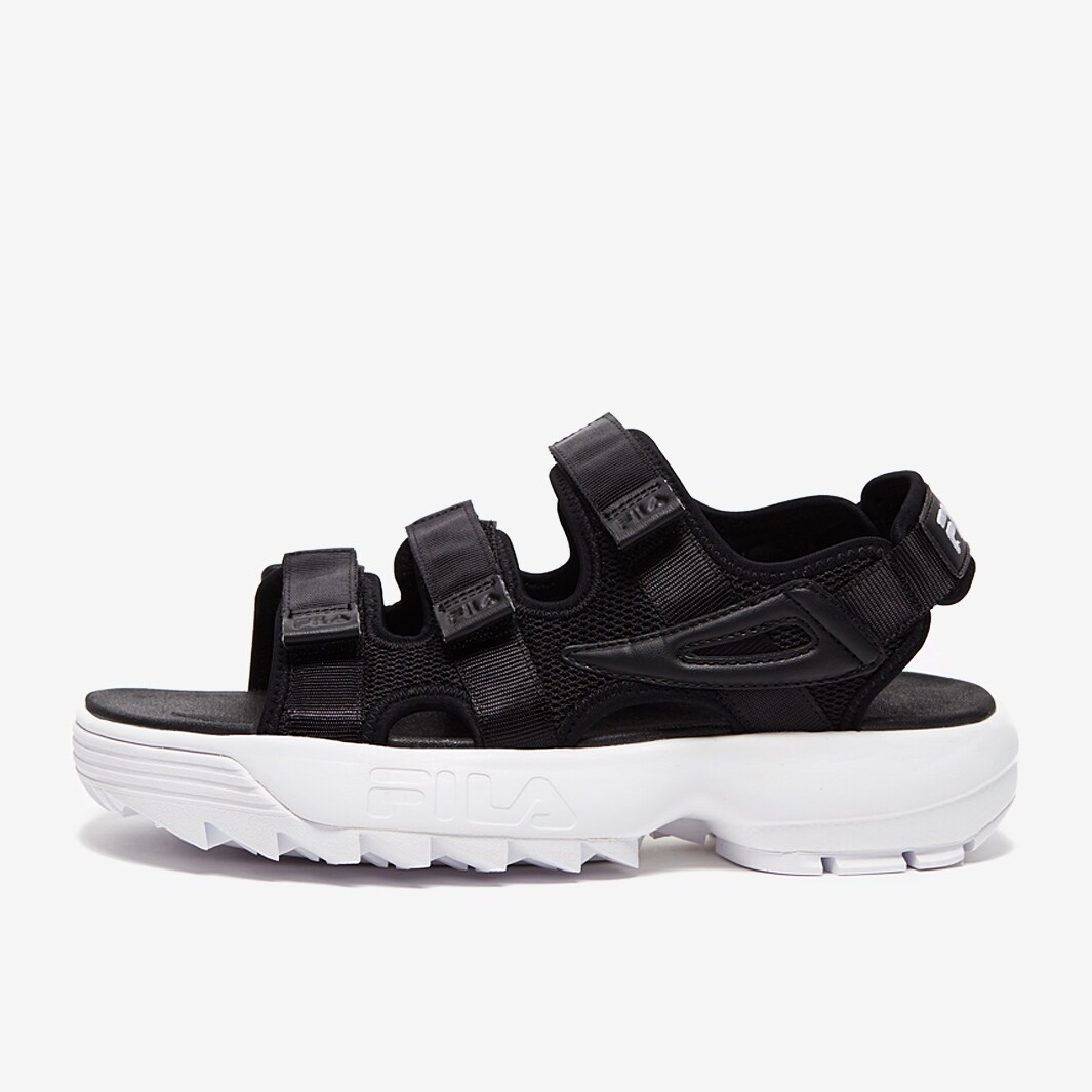 Fila sandals on sale disruptor black