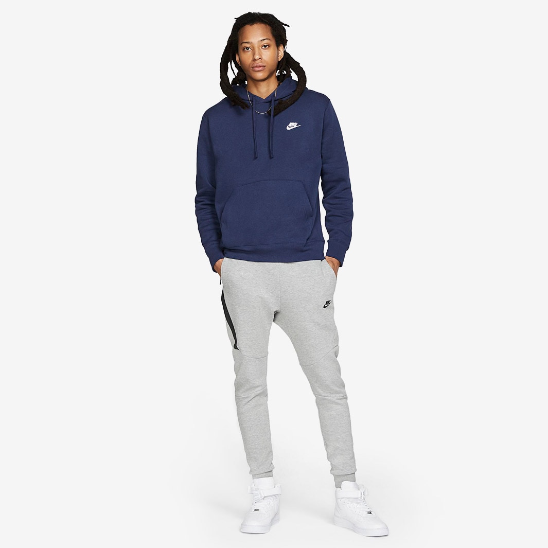 Men's Nike Midnight Navy/White Sportswear Club Fleece Pullover Hoodie  (BV2654 410) - XL 