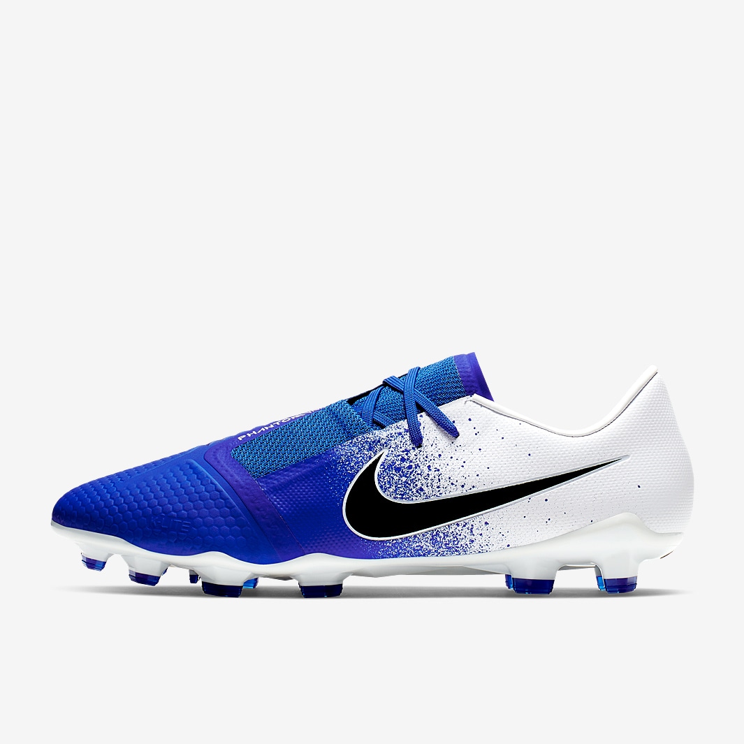 Nike Phantom VNM Pro FG - White/Black/Racer Blue - Firm Ground - Mens ...