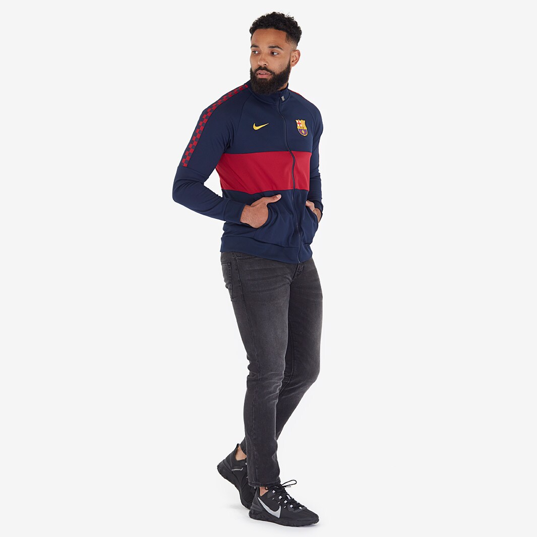 Nike FC Barcelona 2019/20 I96 Jacket - Obsidian/Noble Red