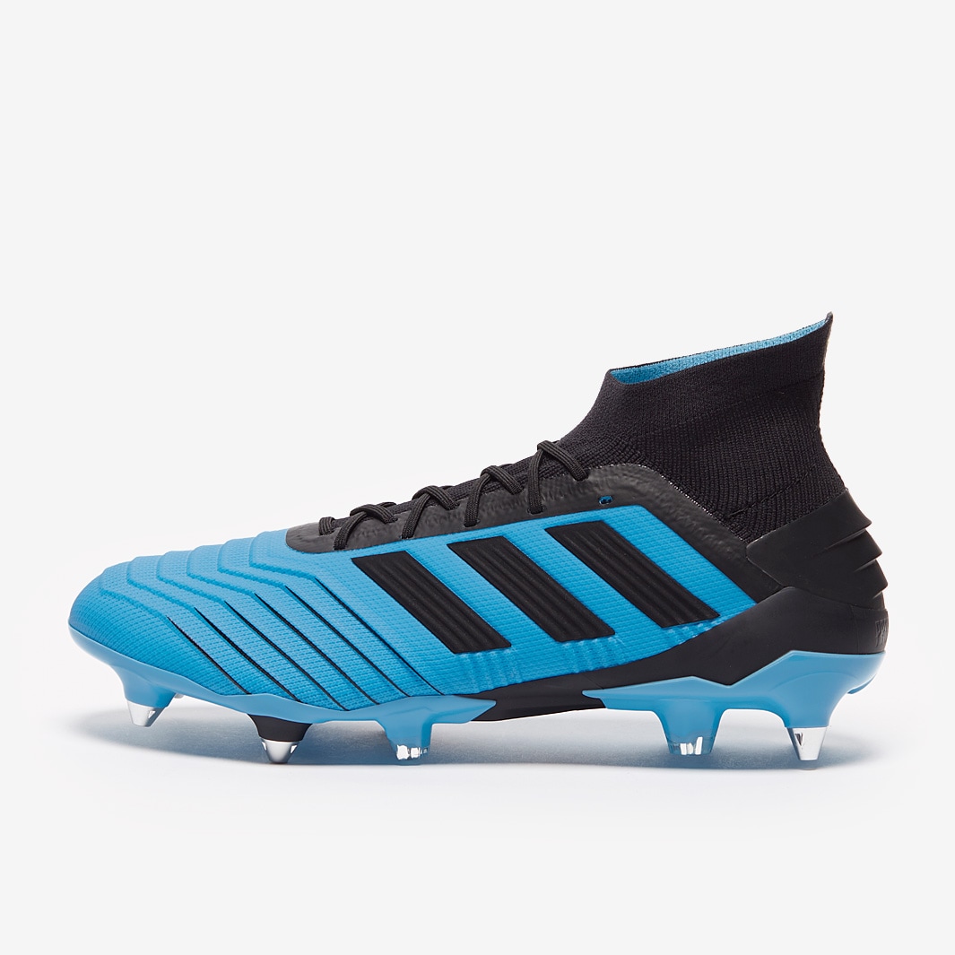 adidas Predator 19.1 SG - Bright Cyan/Core Black/Yellow - Soft