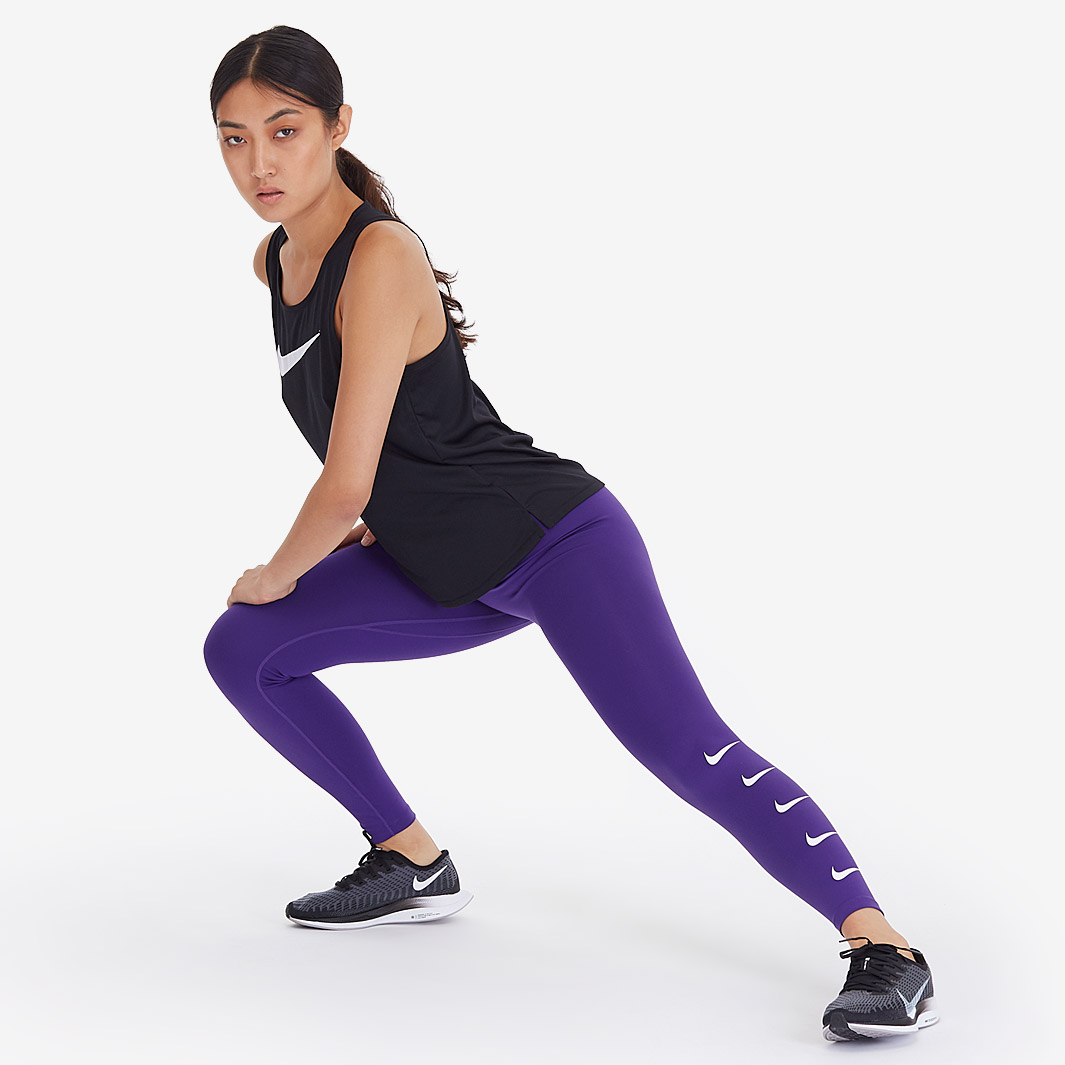 nike swoosh leggings purple