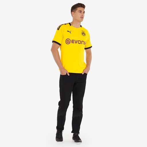 Puma Borussia Dortmund 19/20 Home Jersey SS - Cyber Yellow/Puma Black image 2 |