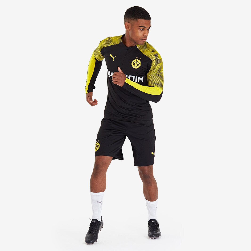 Puma Borussia Dortmund サッカージャージ L Puma Borussia Dortmund 19/20 1/4 Zip Training Top - Cyber
