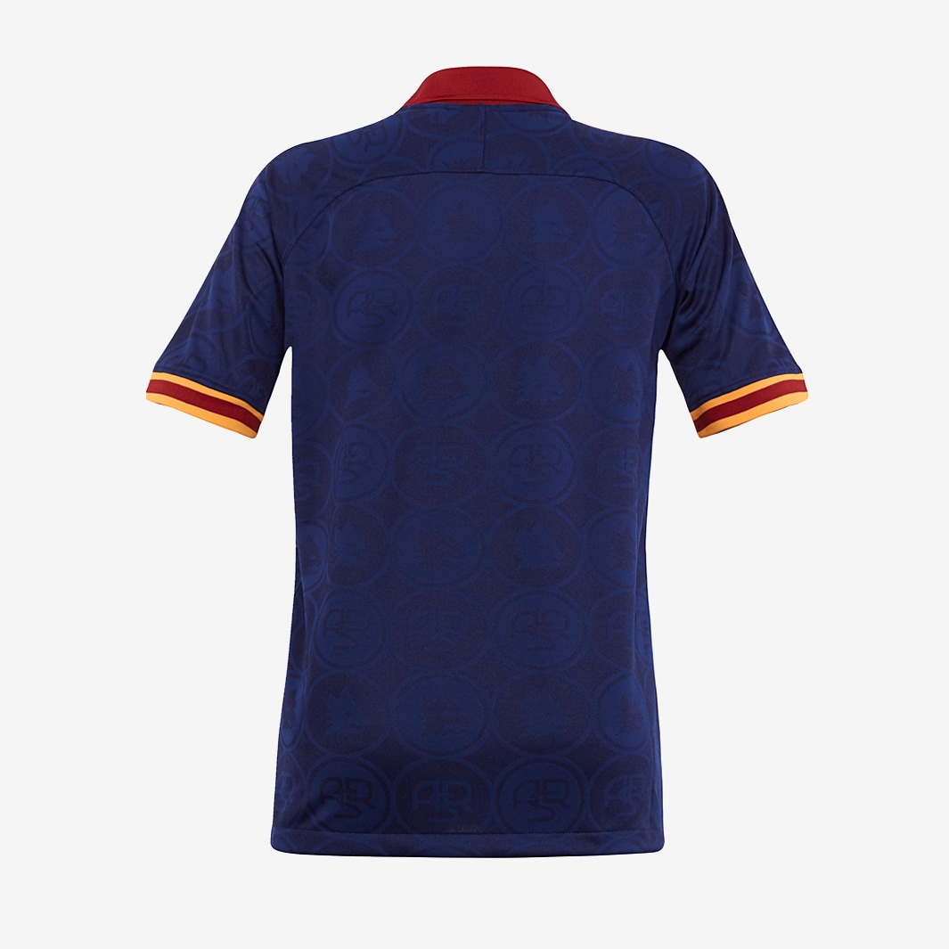 Nike AS Roma 2019/20 Kids Third Stadium Shirt SS Blue Void