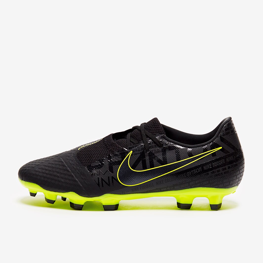 Nike Phantom VNM Academy FG - Black/Volt - Firm Ground - Mens