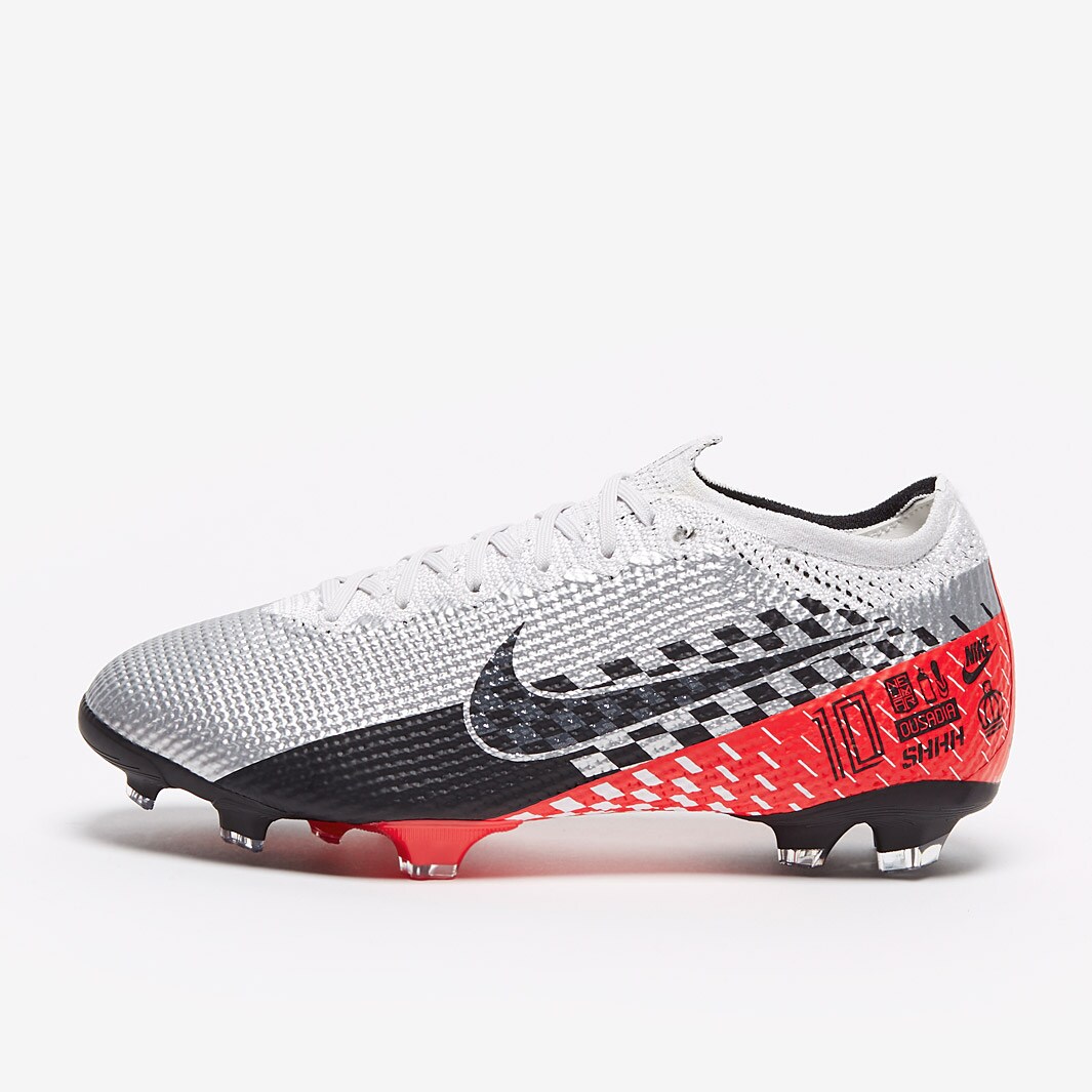 Kids Nike Neymar Mercurial Vapor 13 Elite FG - Chrome/Black/Red Orbit -  SoccerPro