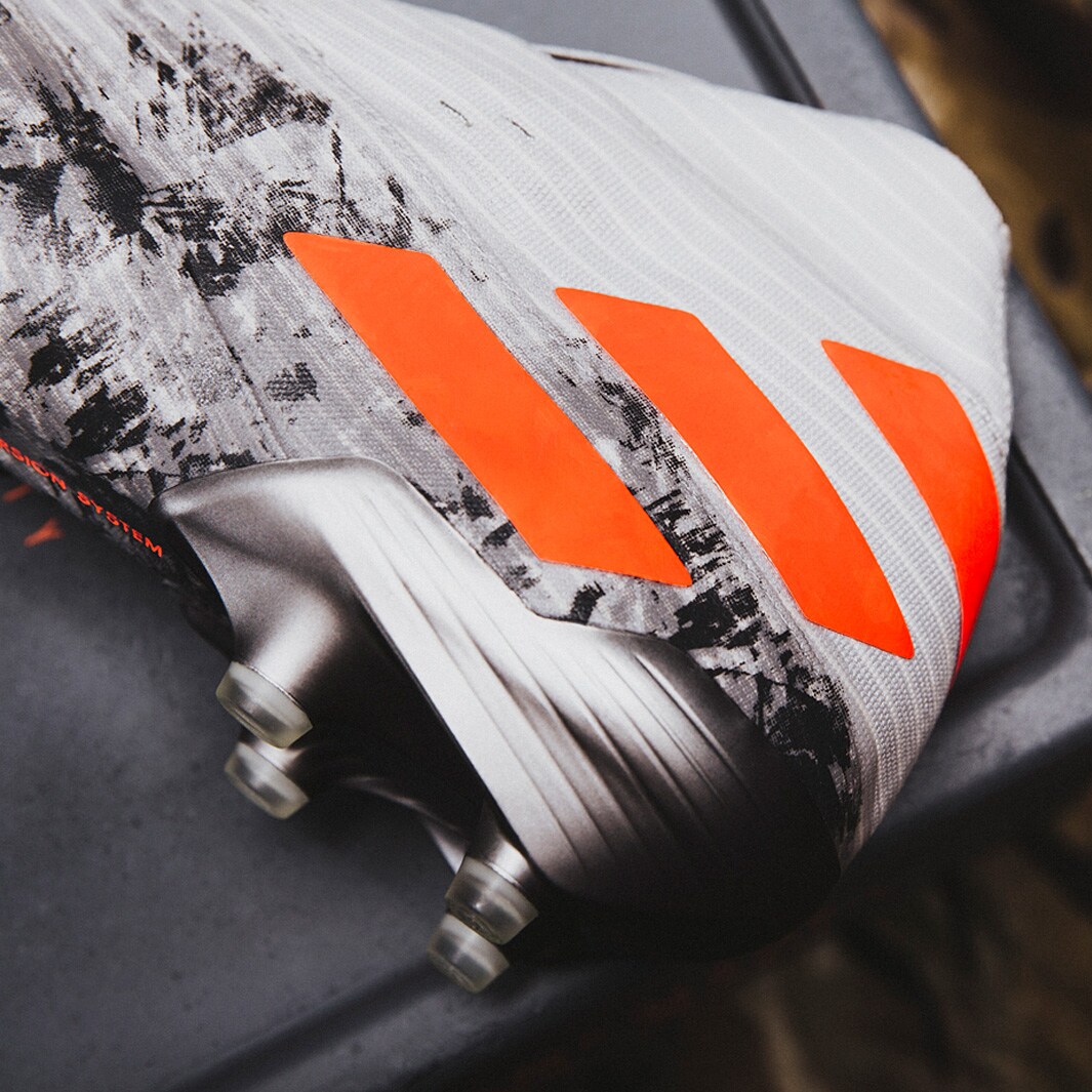 adidas Nemeziz 19+ FG - Grey/Solar Orange/Chalk - Firm