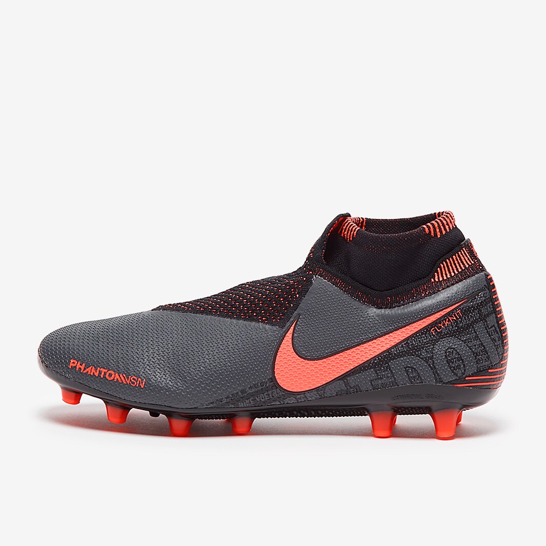 Botas de fútbol Nike VSN Elite DF AG-PRO - de fútbol - Césped Artificial - Gris Oscuro/Mango Brillante/Negro |