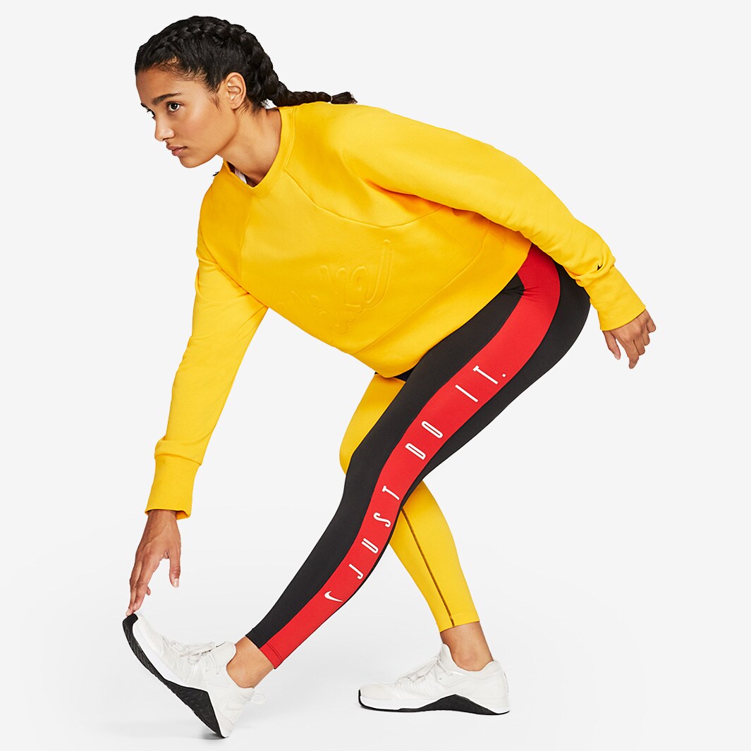 yellow and black nike tights