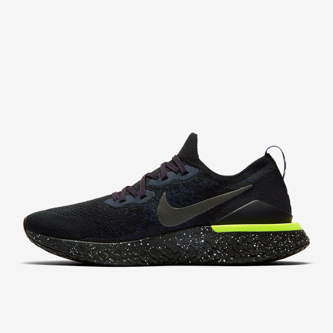 Epic react flyknit 2 black sequoia  and on sale  summit white