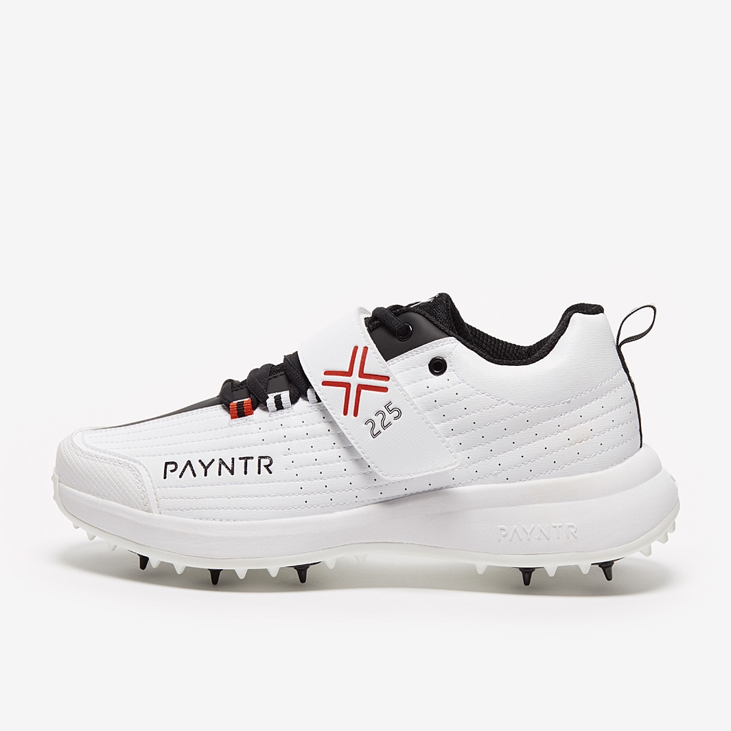 Payntr 225 Bowling Spikes White/ Black/ Red Mens Shoes