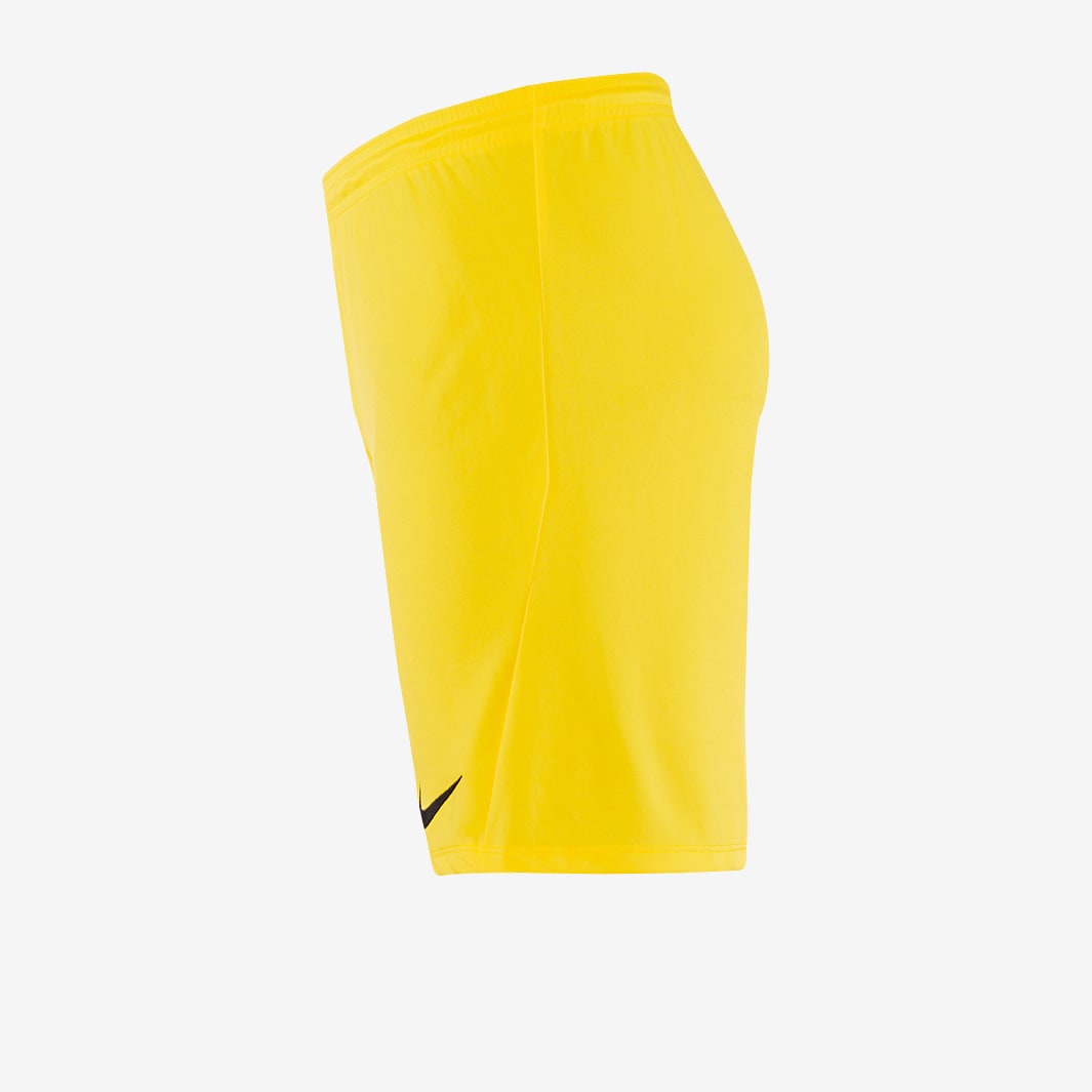 Nike Park III Short - Tour Yellow/Black - Mens Football Teamwear