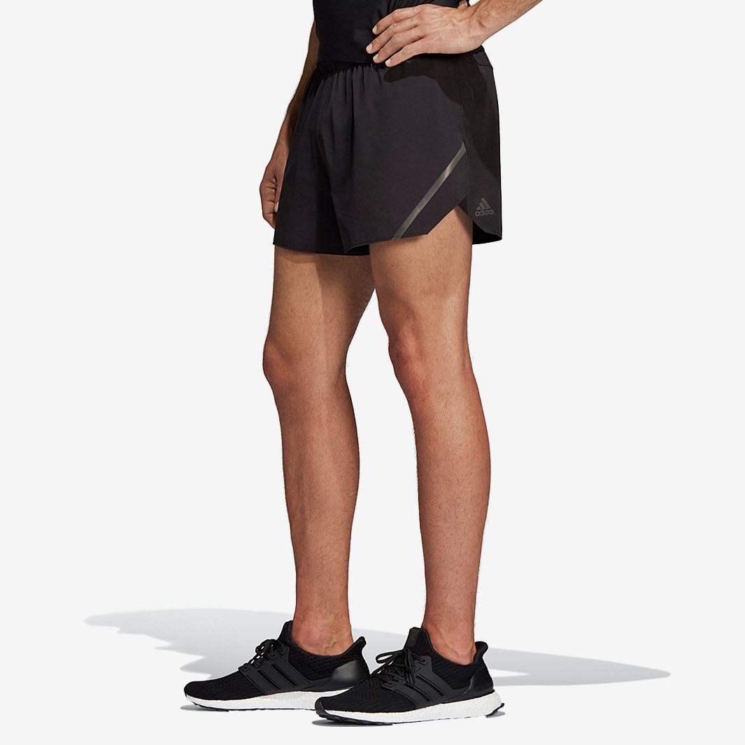 adidas Womens Supernova Split Short - Black - Womens Clothing