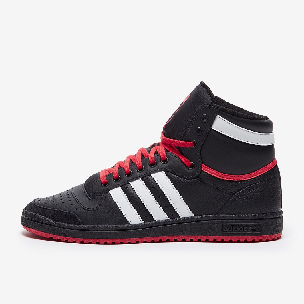 adidas Originals Top Ten Hi Core Black/White/Glory Red Mens Shoes