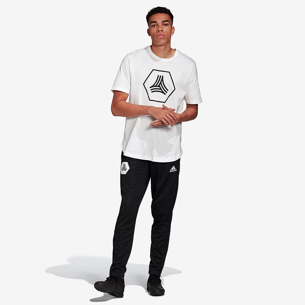 adidas Tango Logo Tee - White - Mens Clothing - Tops