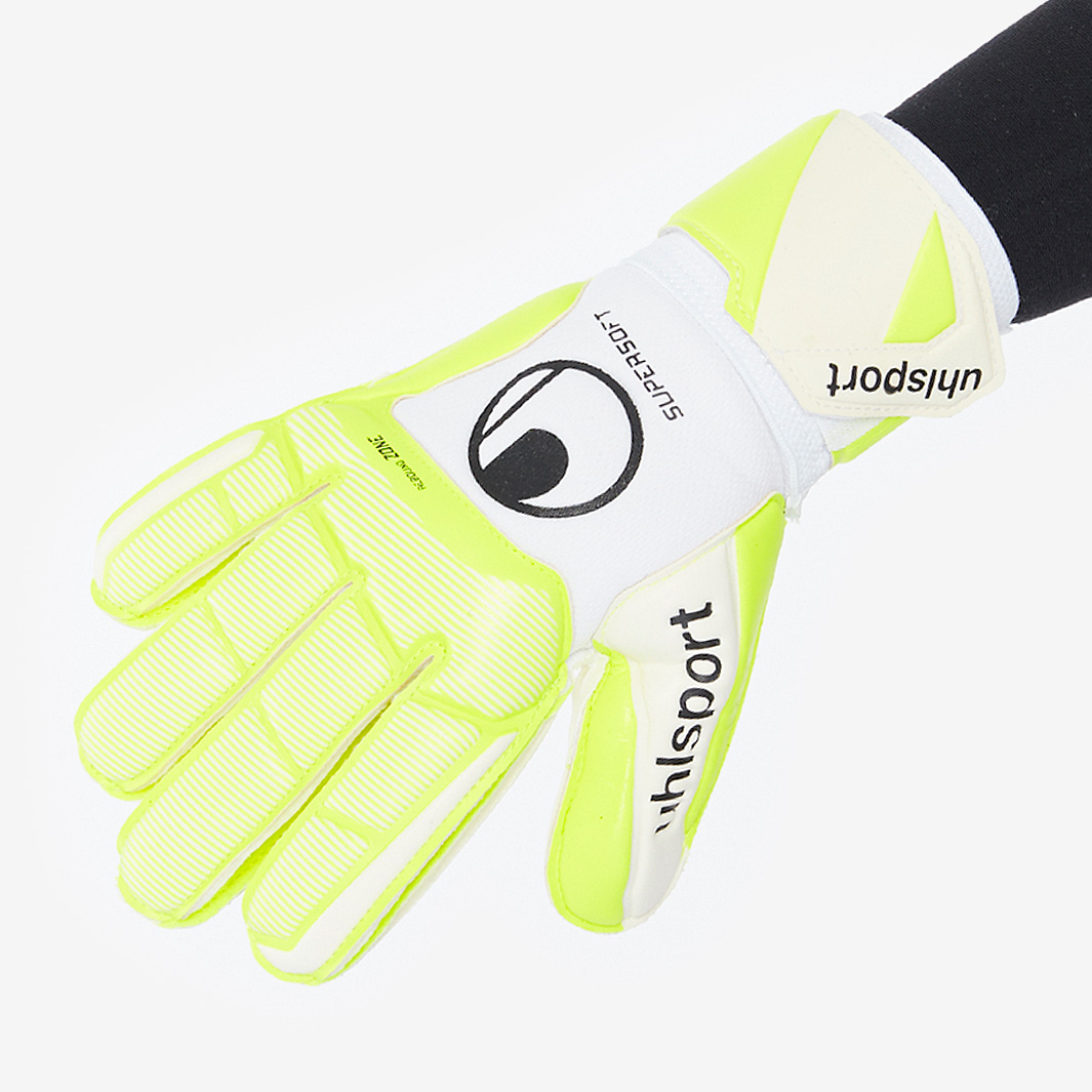 Uhlsport Prediction Supersoft HN Gants De Gardien - Latex Supersoft, Half Negative Cut - Enfants & Adultes