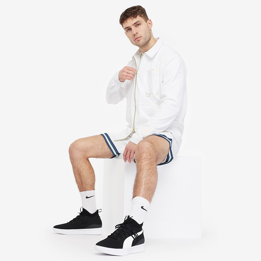 Mens Clothing Crossover Men's Basketball Track Jacket Puma White